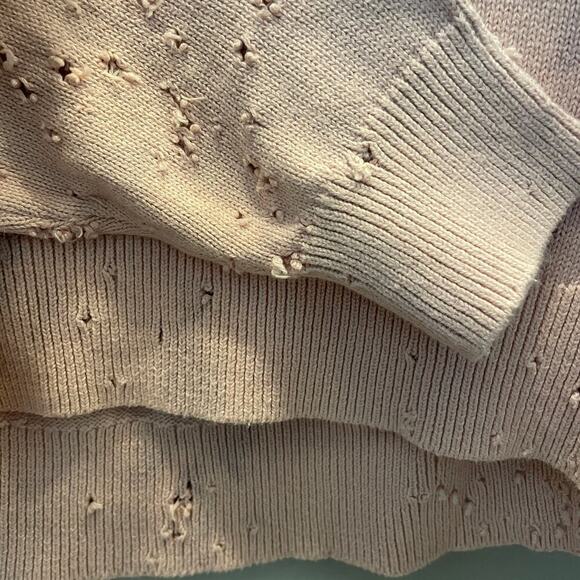 Totally Blown Shotgun Distressed Rose Sweater | Joshua Tree, Size M, EUC, $148 - Picture 2 of 9